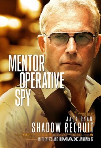 Kevin Costner en el póster de 'Jack Ryan: Operación Sombra'
