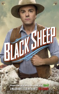 Póster de 'A million ways to die in the West' con Seth MacFarlane