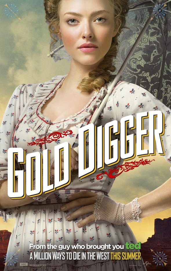 Póster de 'A million ways to die in the West' con Amanda Seyfried