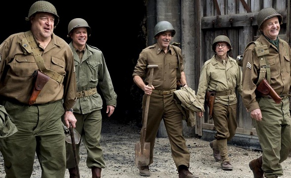 Plantel protagonista de 'Monuments men' 