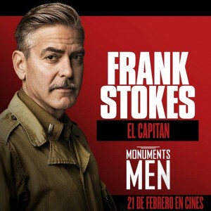 Póster personalizado de George Clooney en 'Monuments men'