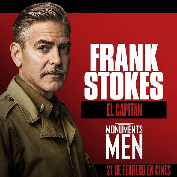 Póster personalizado de George Clooney en 'Monuments men'