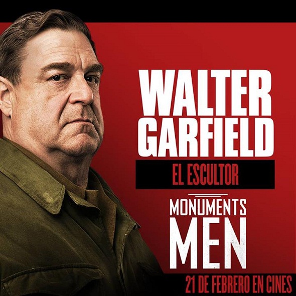 Póster personalizado de John Goodman en 'Monuments men'