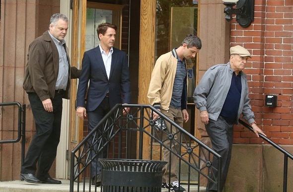 Robert Downey Jr. y Robert Duvall en el rodaje de 'The judge'