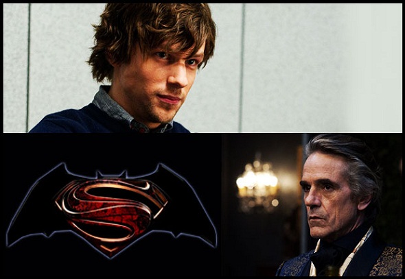 Jesse Eisenberg y Jeremy Irons se suman a 'Batman vs Superman'