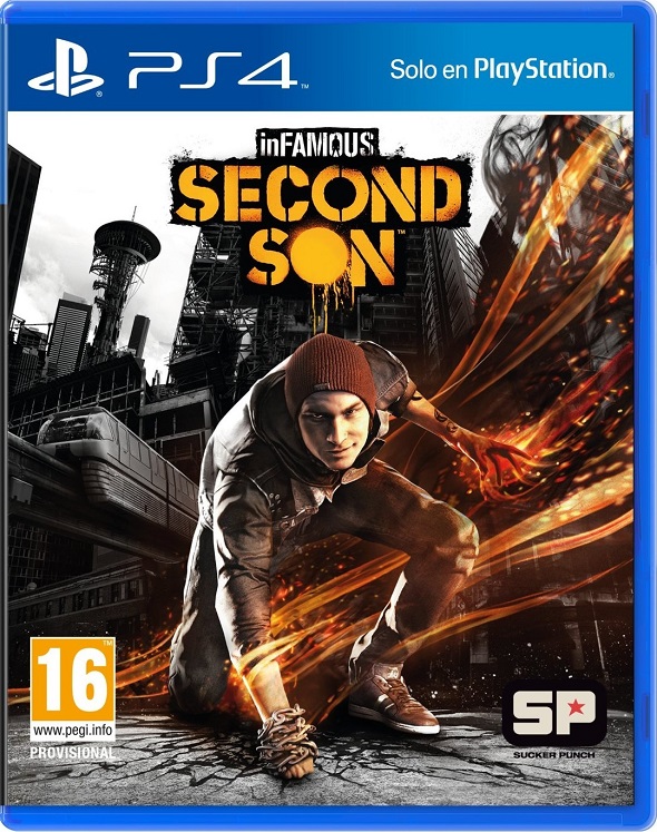 inFAMOUS Second Son. Carátula definitiva de PS4
