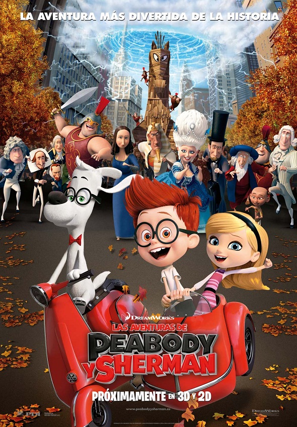 Póster de 'Las aventuras de Peabody y Sherman' 