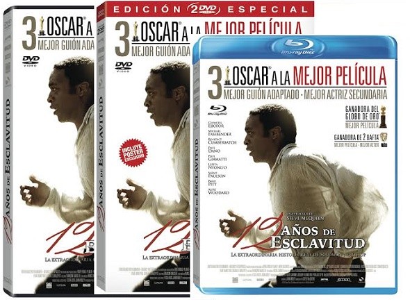 Ediciones DVD y BD de 12 años de esclavitud