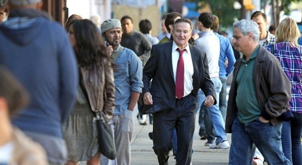 Robin Williams a la carrera en 'The angriest man in Brooklyn'