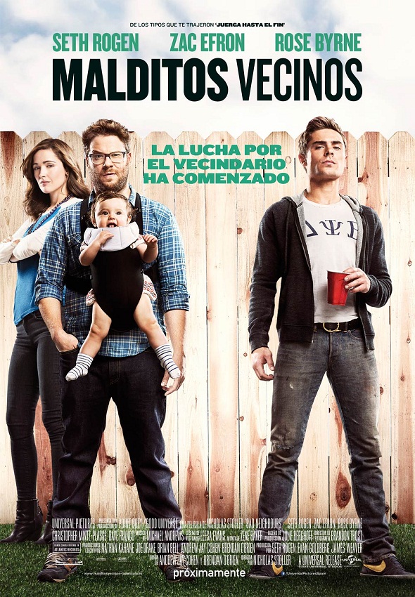 Póster español de 'Malditos vecinos'