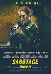 Póster de 'Sabotage' con Mireille Enos
