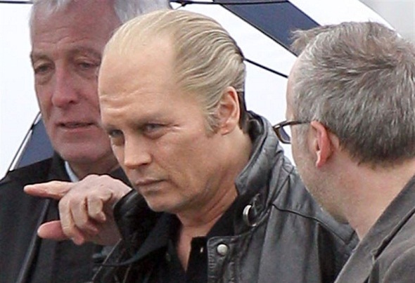 Johnny Depp caracterizado para 'Black Mass' Johnny Depp caracterizado para 'Black Mass'