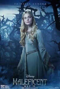 Póster de Elle Fanning en 'Maléfica'