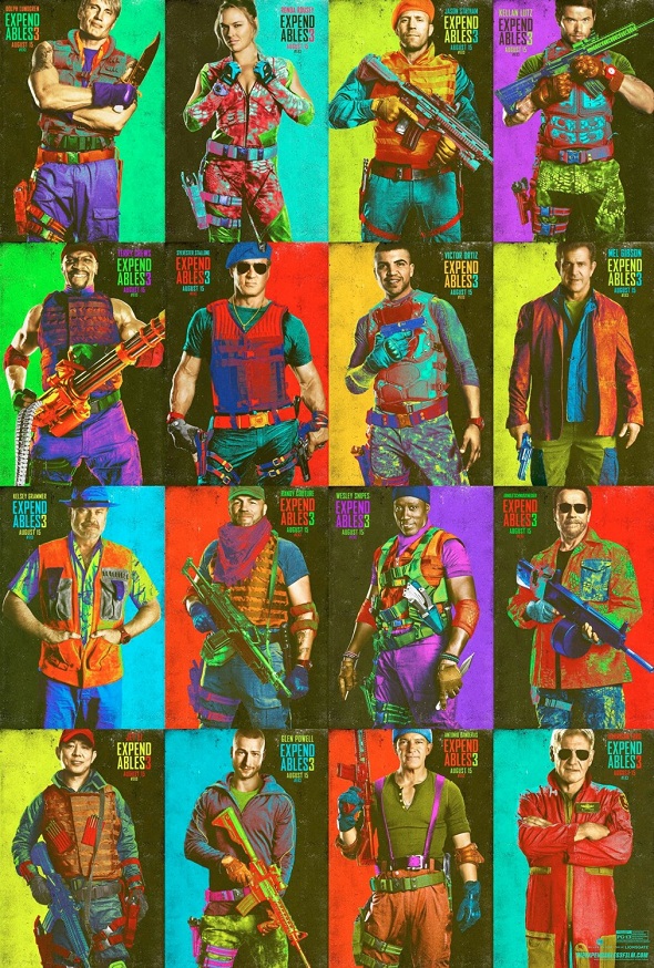 Póster especial de 'Los mercenarios 3' para la Comic Con