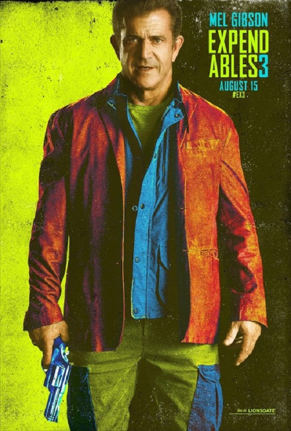 Póster de Mel Gibson para 'Los mercenarios 3'