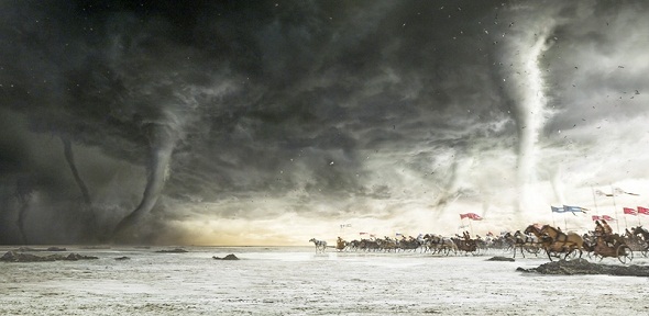 Los hebreos tratan de escapar del faraón