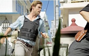 Chris Hemsworth en el rodaje de 'Blackhat'