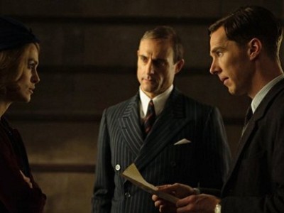 Keira Knightley, Mark Strong y Benedict Cumberbatch en 'The imitation game'