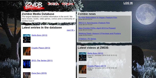 Zombie Media Data Base