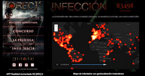 El Mapa de infectados de Rec 4