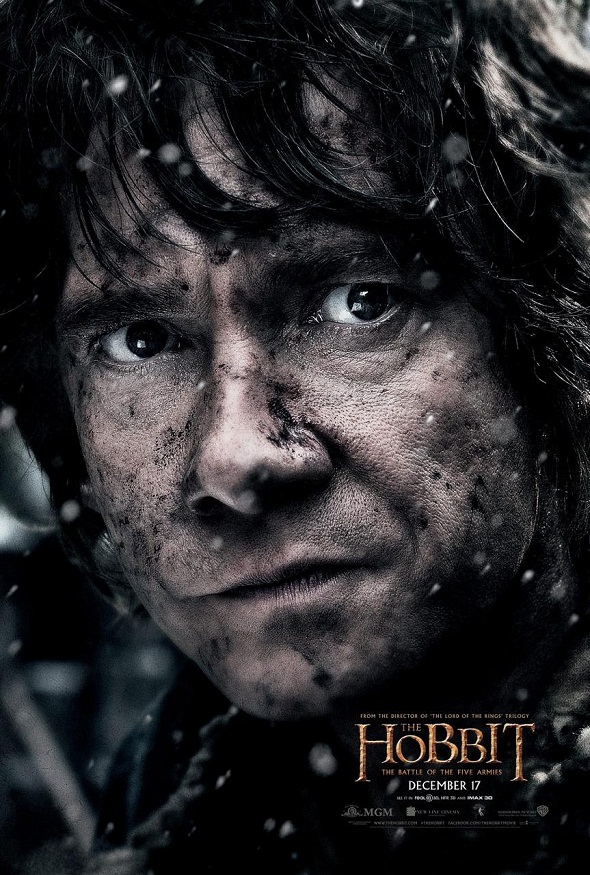 Bilbo Bolsón en el nuevo póster de 'El Hobbit: La batalla de los cinco ejércitos'