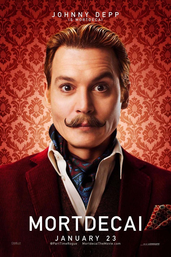 Póster de Johnny Depp para 'Mortdecai'