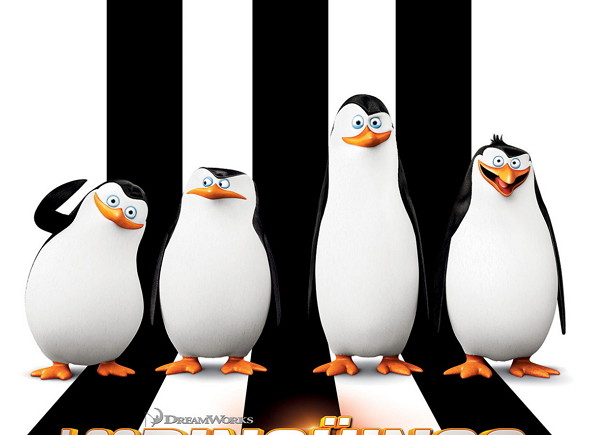 Póster de 'Los Pingüinos de Madagascar: la película', protagonizado por los cuatro Pingüinos