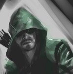 Dibujo de Oliver Queen en la serie 'Arrow'
