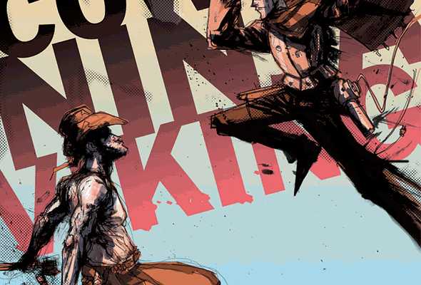 Portada de uno de los cómics de 'Cowboy Ninja Viking'
