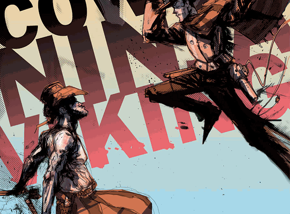 Portada de uno de los cómics de 'Cowboy Ninja Viking'