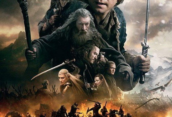 Póster de El Hobbit: la batalla de los cinco ejércitos (The Hobbit: the battle of the five armies)