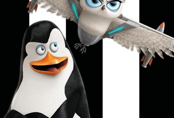 Póster de personajes de Los Pingüinos de Madagascar