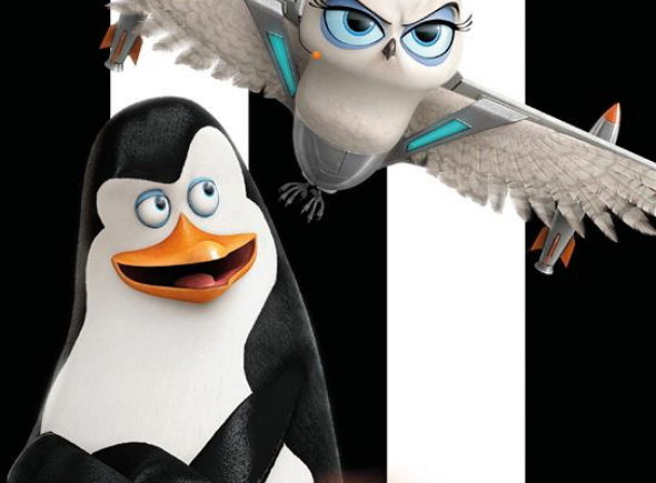 Póster de personajes de Los Pingüinos de Madagascar