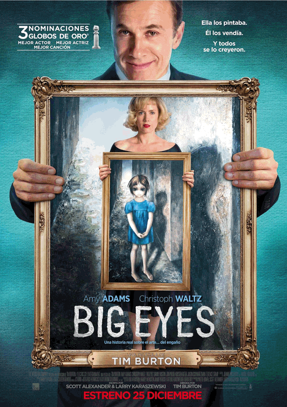 Big Eyes Póster en español de la película Big Eyes