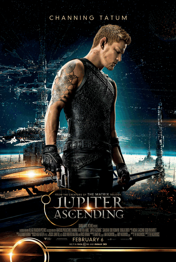 Channing Tatum protagoniza el nuevo póster de El destino de Júpiter (Jupiter Ascending)