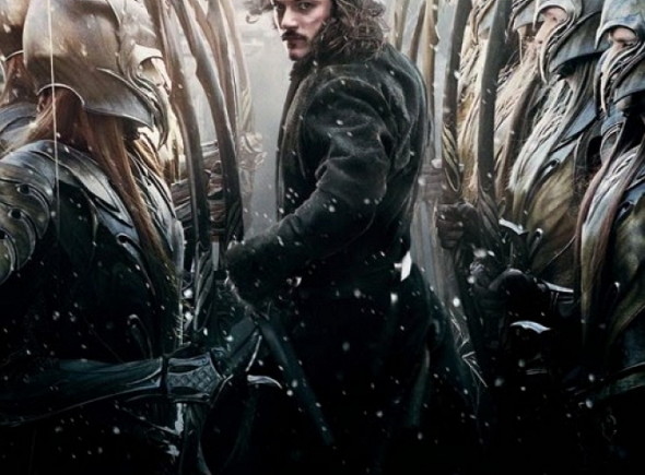 Luke Evans protagoniza el póster de El Hobbit: la batalla de los cinco ejércitos (The Hobbit: the battle of the five armies)