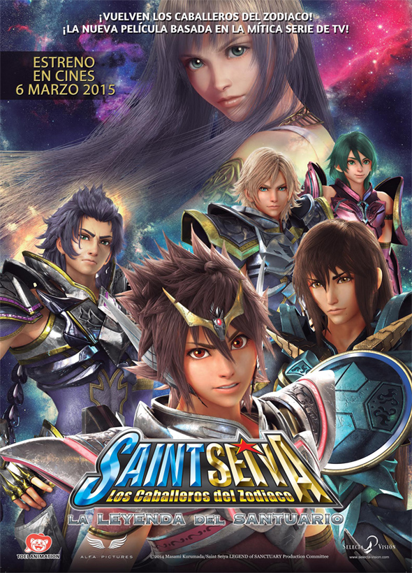 Caballeros del Zodiaco. Poster.