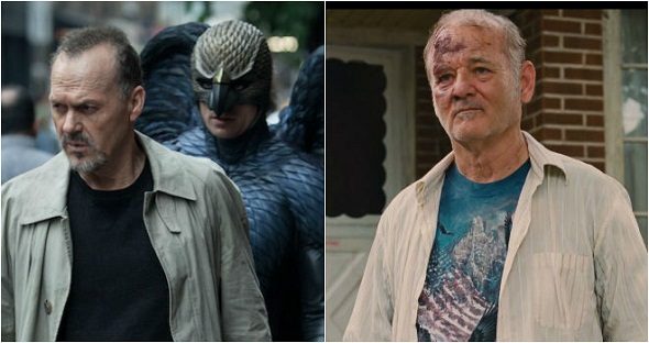 Michael Keaton en 'Birdman' y Bill Murray en 'St. Vincent' Michael Keaton en 'Birdman' y Bill Murray en 'St. Vincent'