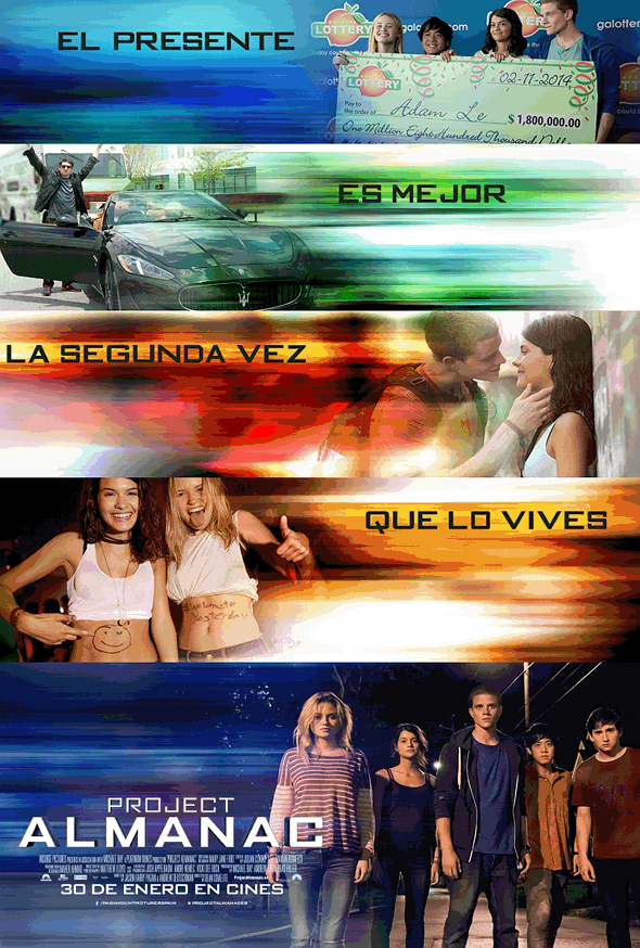 Project Almanac Póster en español de la película 'Project Almanac'