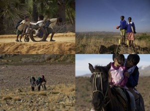 Camino a la escuela. Imagenes de la película