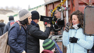 Fotografía de rodaje de 'No llores, vuela'.