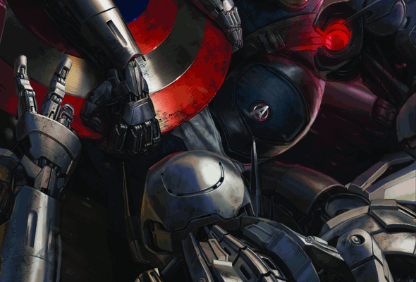 Póster del Capitán América en Los Vengadores: La era de Ultrón (Avengers: Age of Ultron)