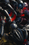 Póster del Capitán América en Los Vengadores: La era de Ultrón (Avengers: Age of Ultron)