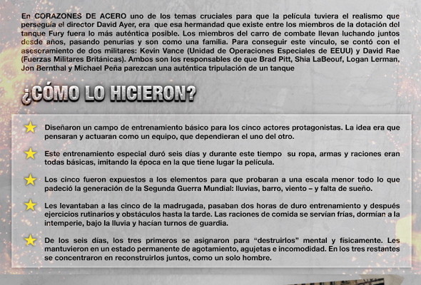 Curiosidades de Corazones de Acero (Fury): Creando una Hermandad