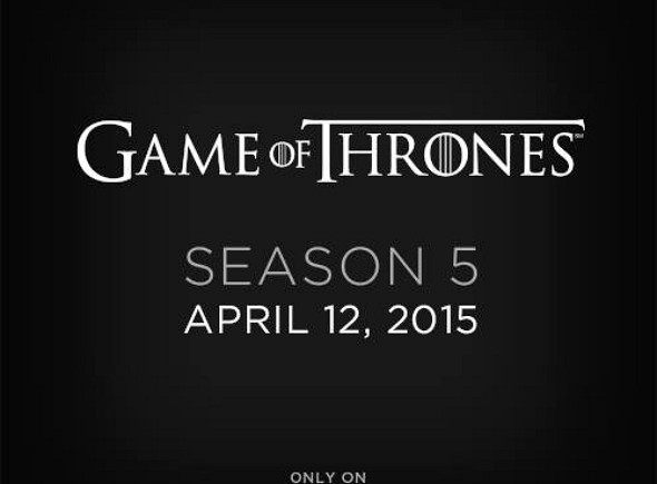 Anuncio de HBO de la quinta temporada de Juego de Tronos