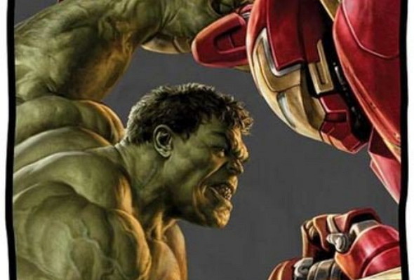 Hulk se enfrenta a Iron Man en el nuevo arte de 'Los Vengadores: la era de Ultrón'