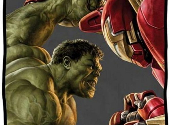 Hulk se enfrenta a Iron Man en el nuevo arte de 'Los Vengadores: la era de Ultrón'