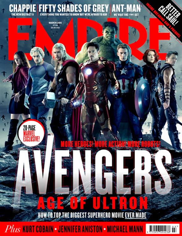 Los Vengadores, reunidos en la portada de Empire