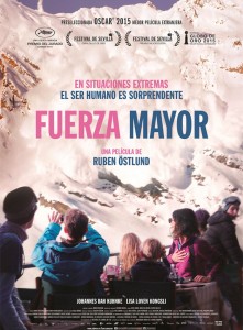 Póster en español de 'Fuerza Mayor'.