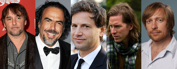 Richard Linklater, Alejandro G. Iñárritu, Benett Miller, Wes Anderson y Morten Tyldum